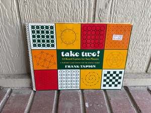 Vintage 1977 Take Two! 32 Board Games for Two Players by Frank Tapson Spiral Bou
